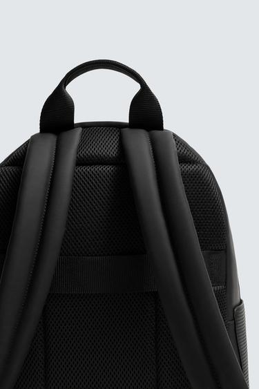 RUBBERISED BACKPACK - Black by Zara - Image 4