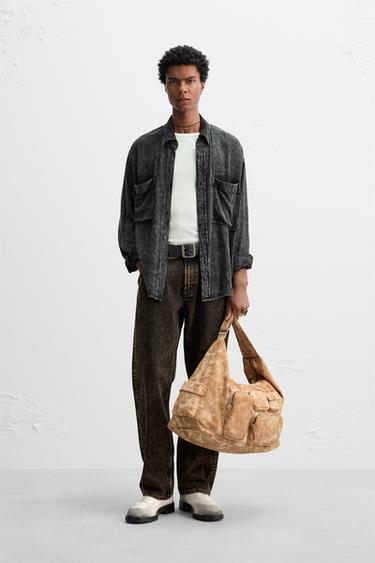 БОЛЬШАЯ СУМКА С НЕСКОЛЬКИМИ КАРМАНАМИ - LIMITED EDITION — РЫЖЕВАТО-КОРИЧНЕВЫЙ от Zara — изображение 0
