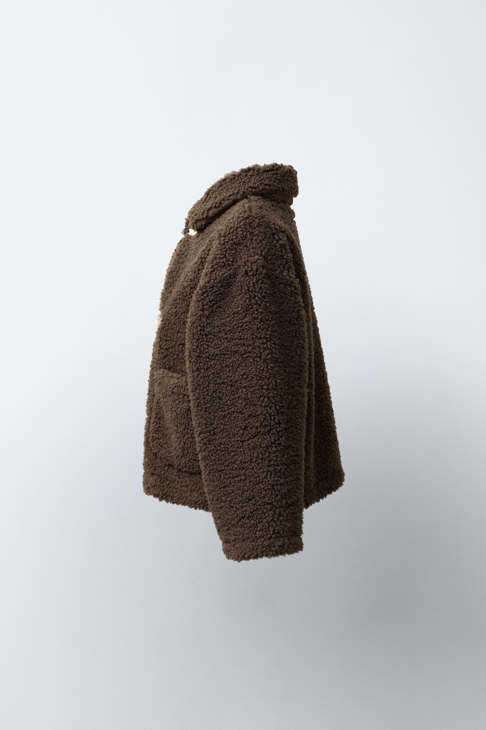 SHEARLING JACKET WITH FROG FASTENING
