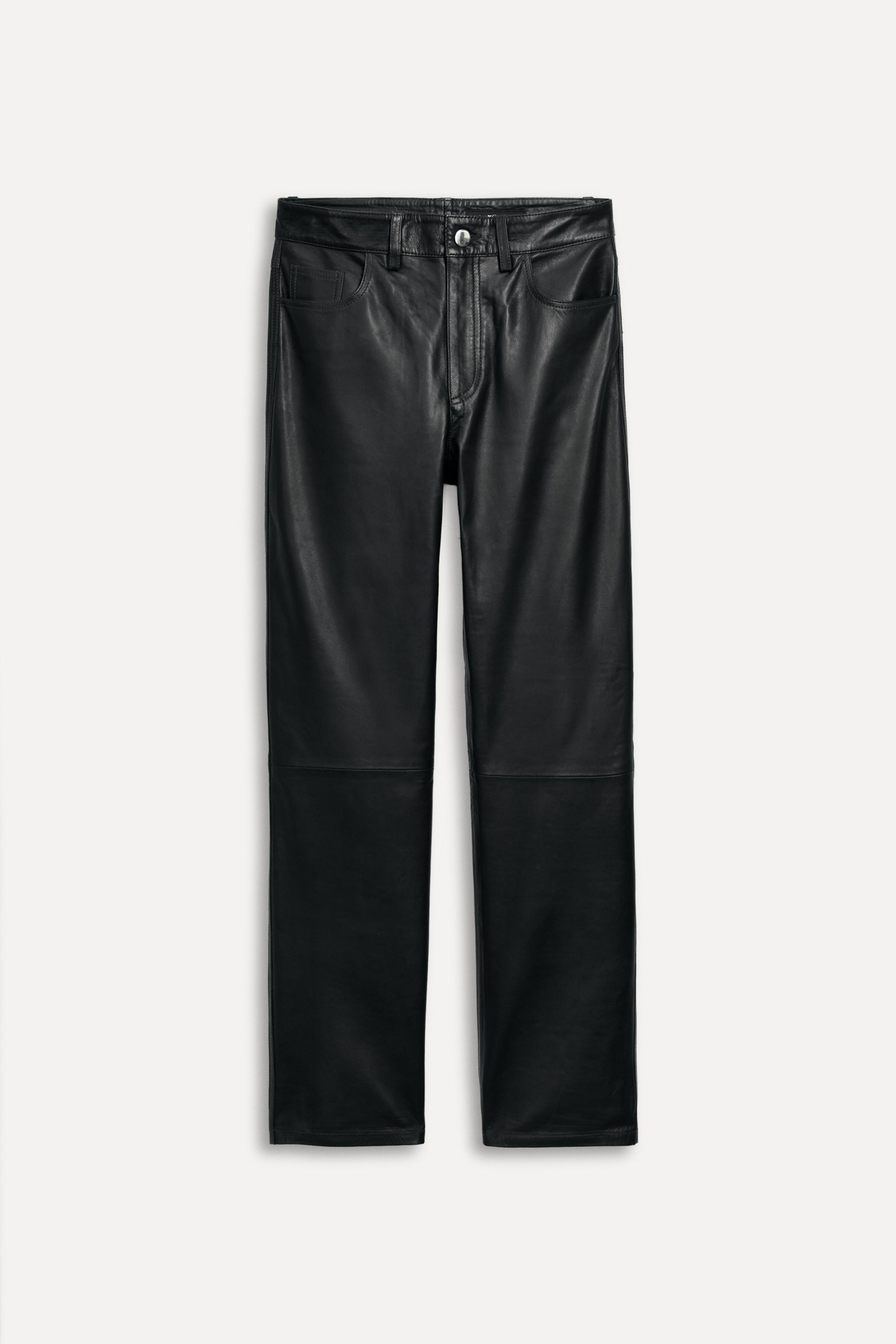 期間限定キャンペーン 50TH PANTS LEATHER STRAIGHT ANNIVERSARY anthracite Dark - パンツ