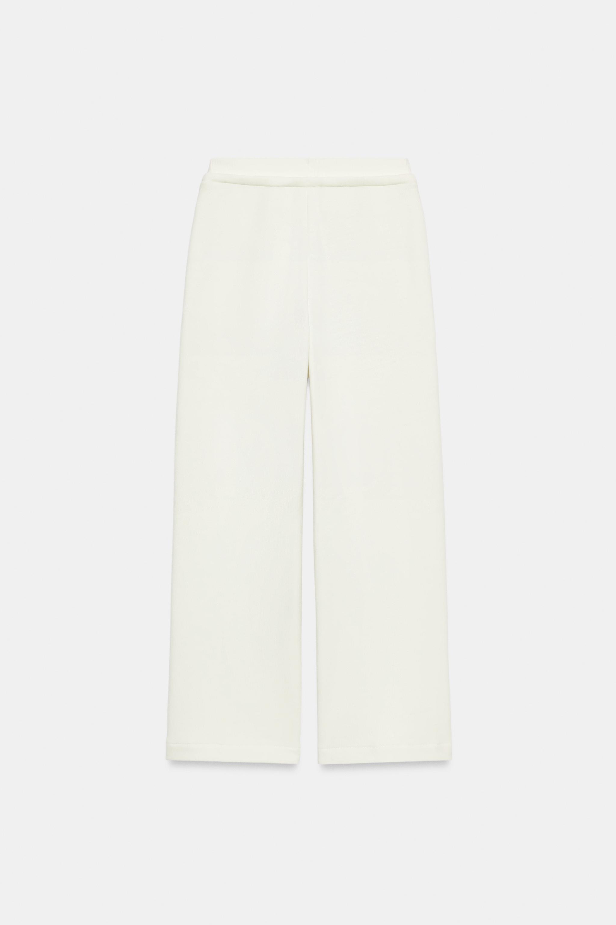 PANTALON EN MOLLETON À CORDONS