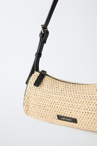 RAFFIA SHOULDER BAG - Ecru White by Zara - Image 2