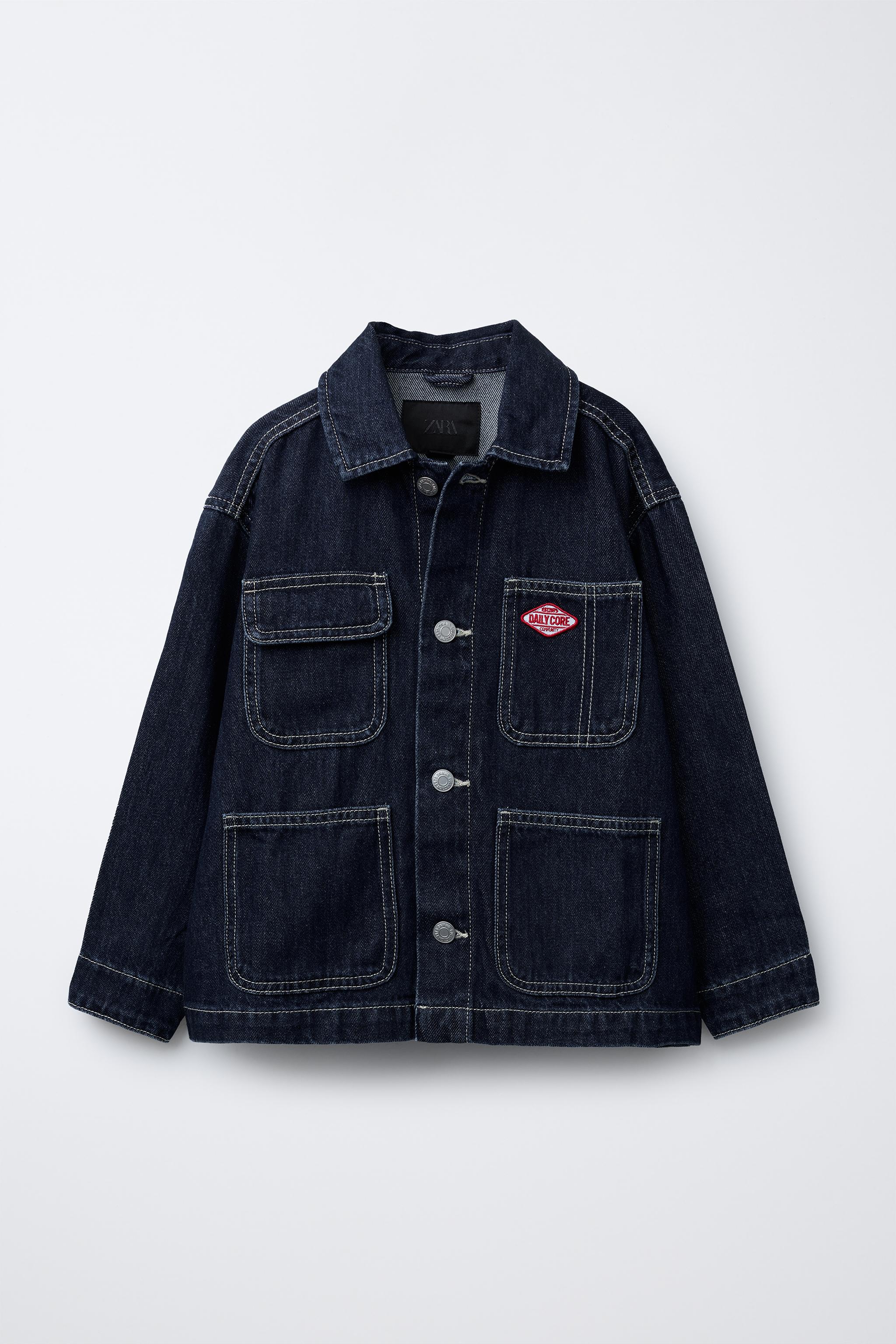 DENIM JACKET WITH LABEL - Main Image