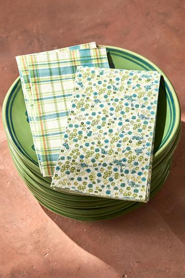 LOT SERVIETTES DE TABLE PAPIER IMPRIMÉES (LOT DE 30) - Vert de Zara - Image 5