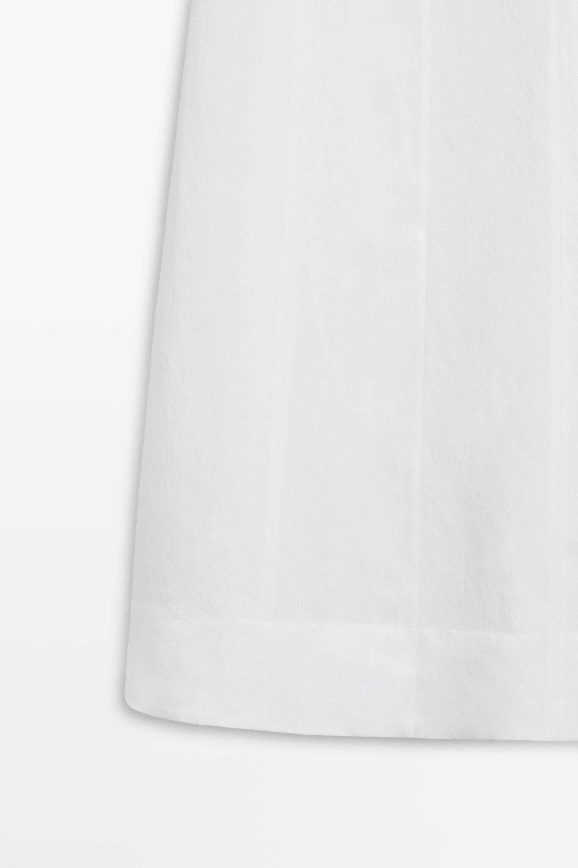 Robe midi bustier en lin