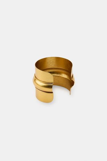 METAL CUFF BRACELET - Golden by Zara - Image 3