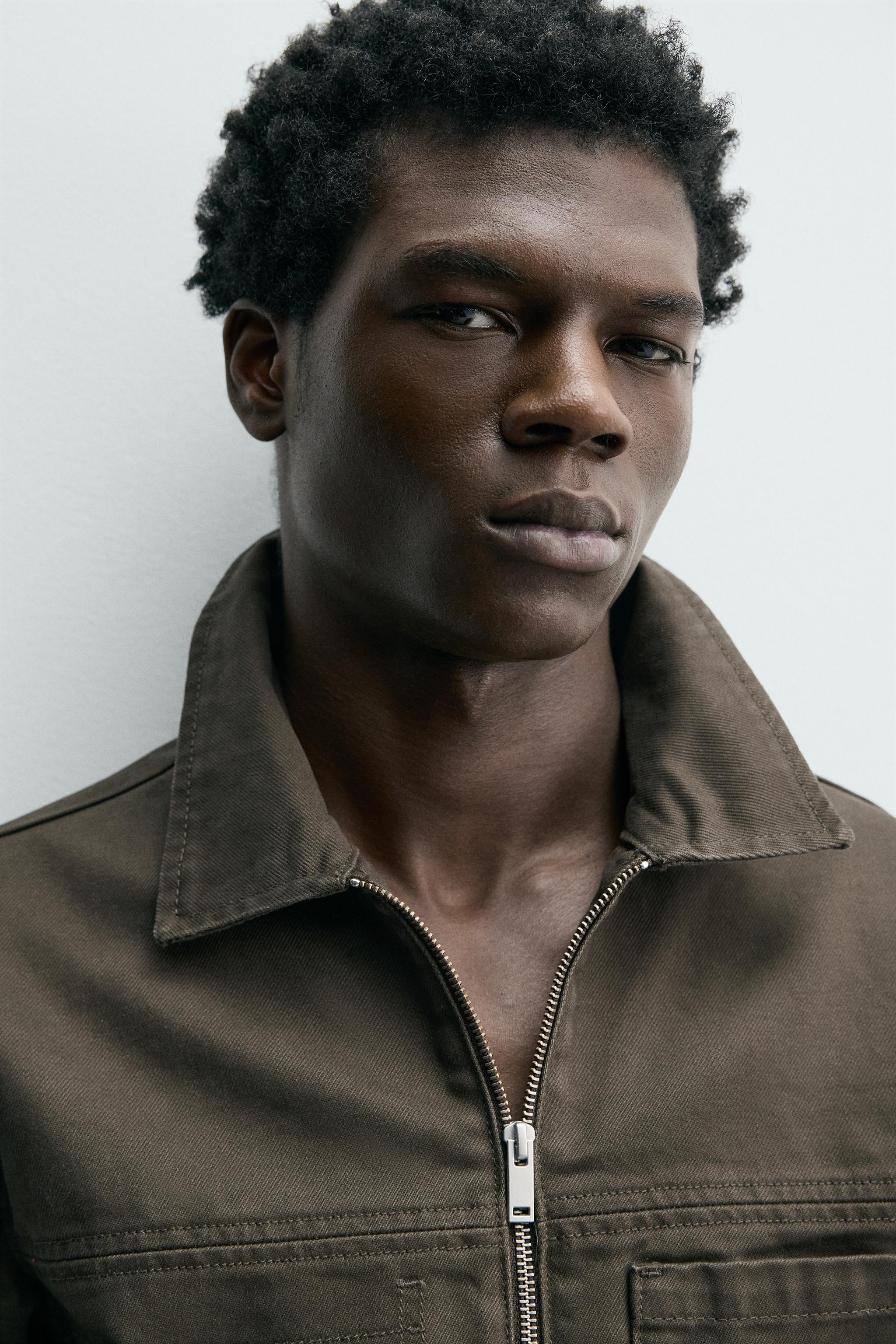 REGULAR FIT ZIP-UP OVERSHIRT
