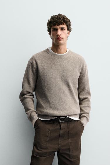 JERSEY PUNTO PERLADO - Visón vigoré de Zara