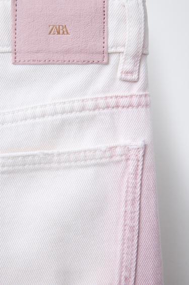 JEAN WIDE LEG TIE DYE - Rose clair de Zara - Image 3