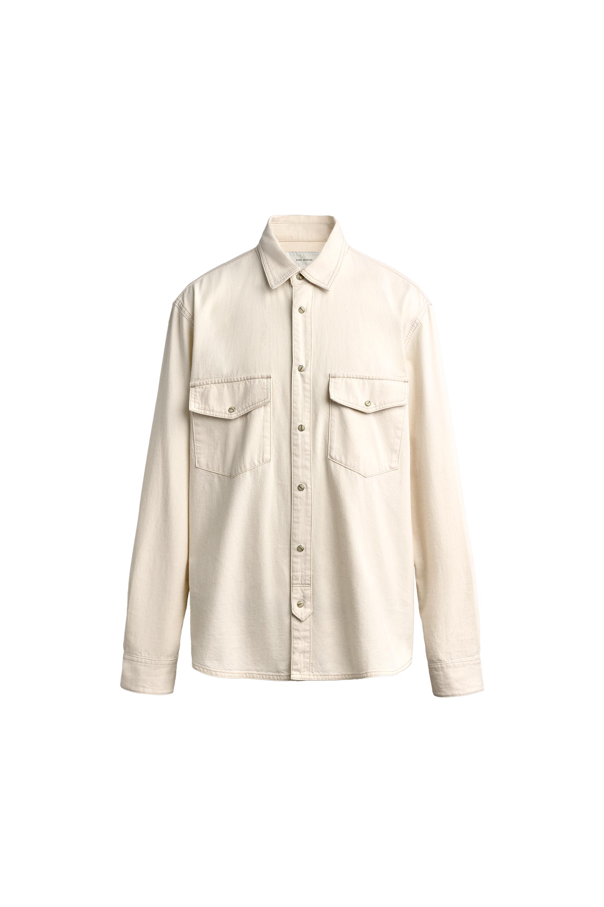 CAMISA DENIM PESPUNTES CONTRASTE