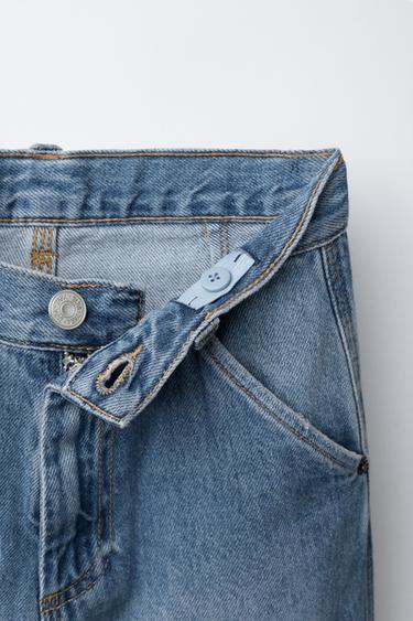 SKATER STRAIGHT LEG JEANS - Mid-blue by Zara - Image 2