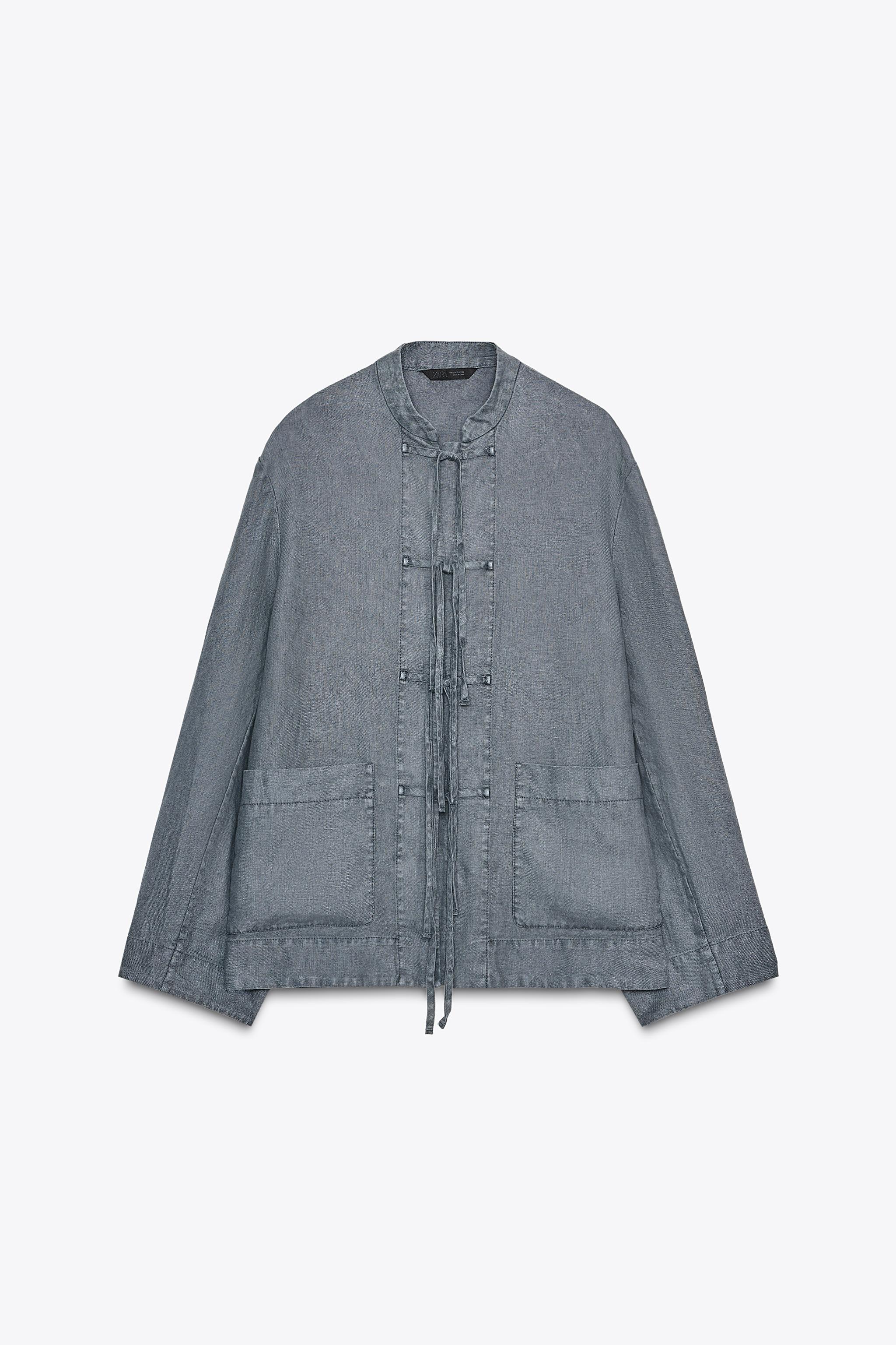 TIED LINEN JACKET ZW COLLECTION