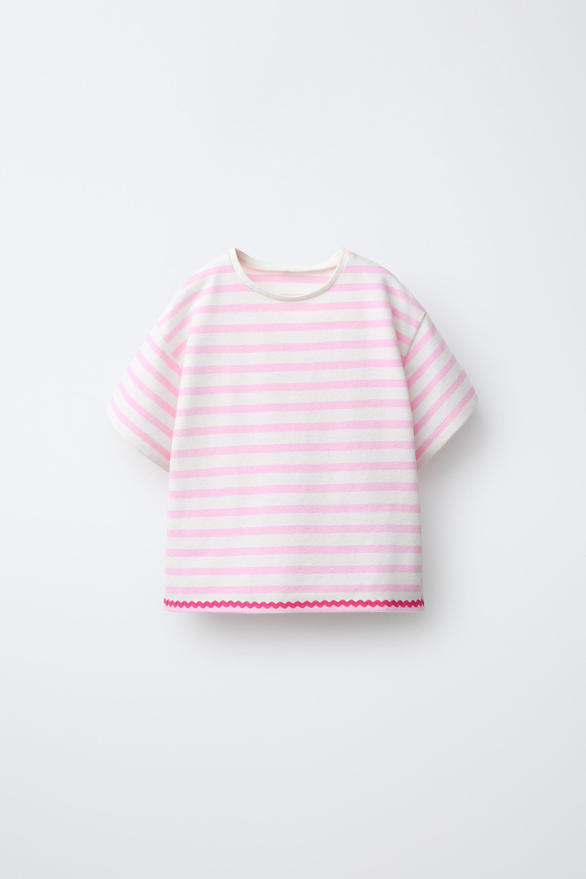 WOVEN STRIPED RUFFLE TOP