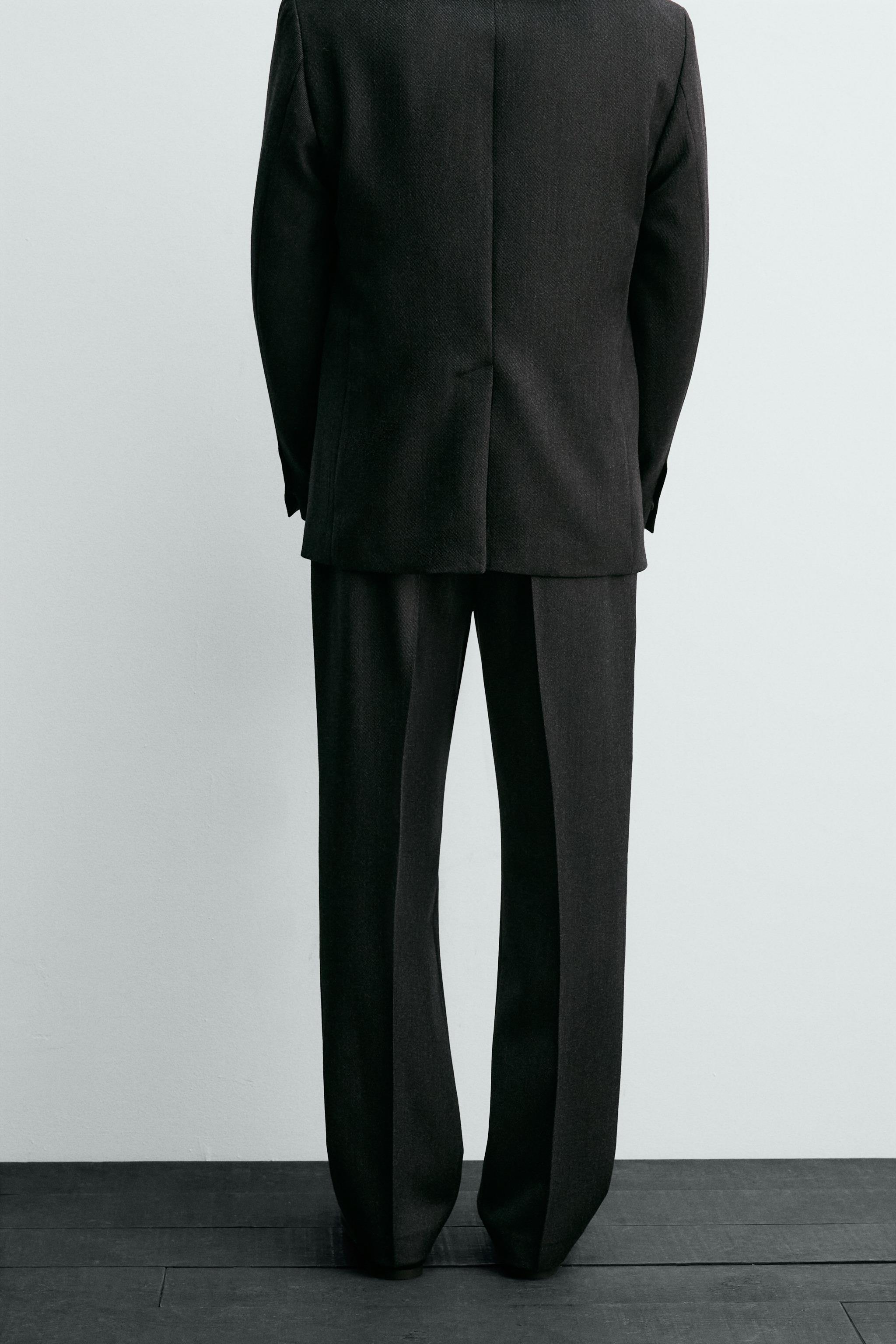 100% WOOL TWILL SUIT PANTS AARON LEVINE X ZARA