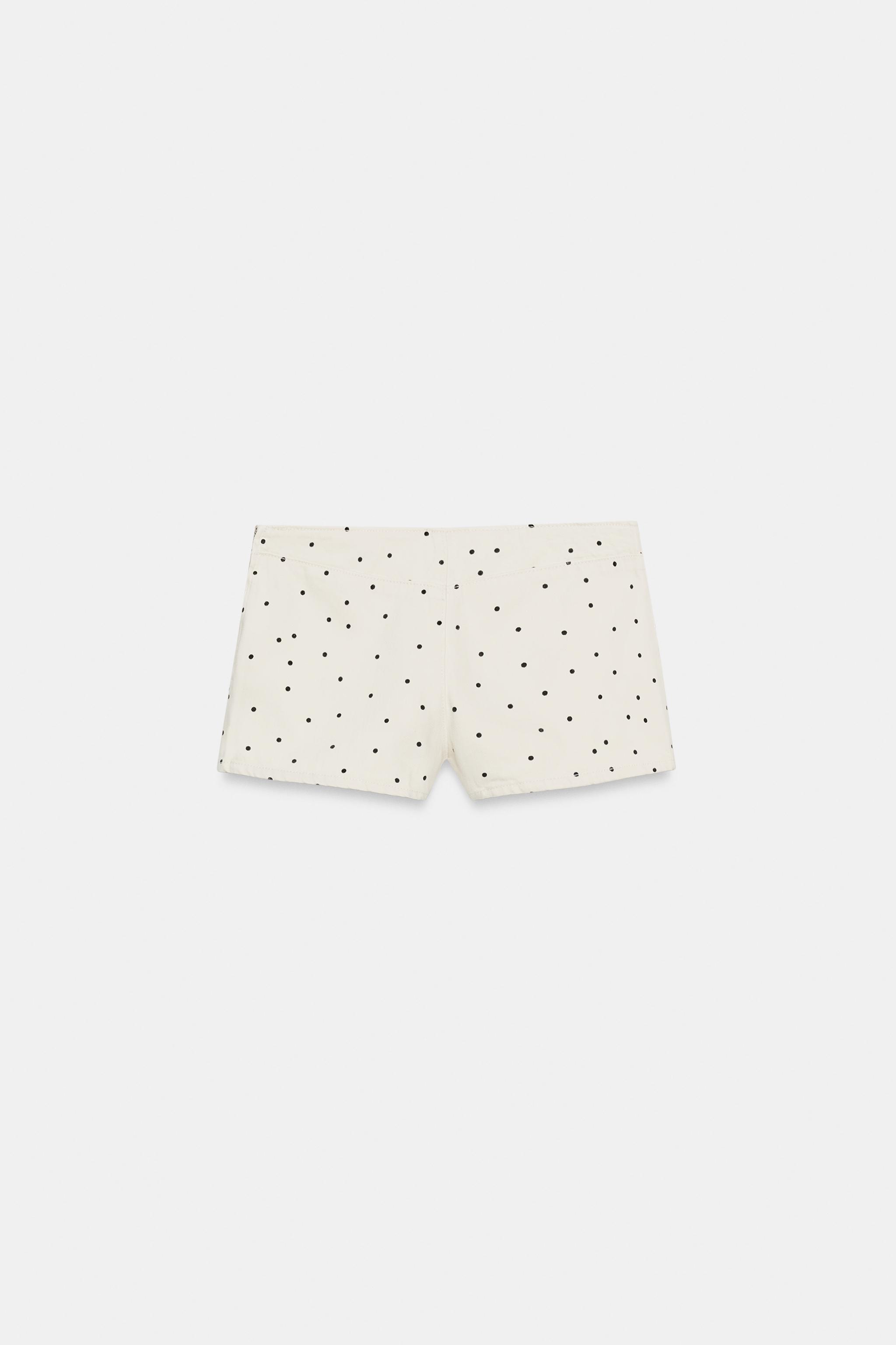 ZARA フリルドットプリントミニショートパンツ M ミニドットプリントショートパンツ - 単一 | ZARA Japan / 日本