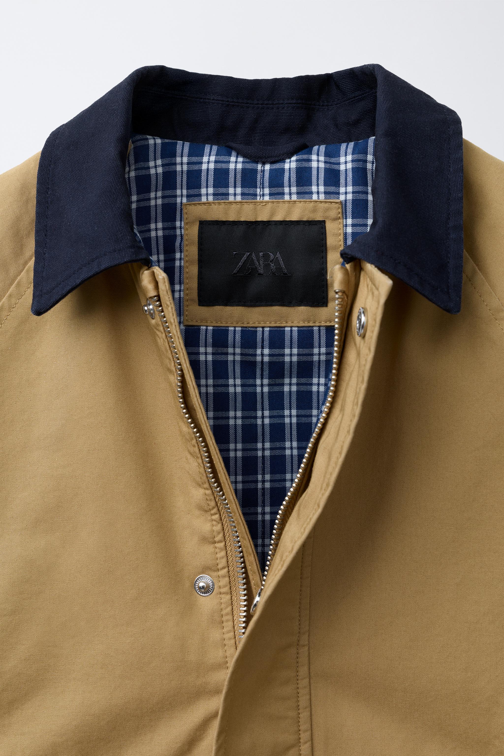 BLOUSON COL CONTRASTE