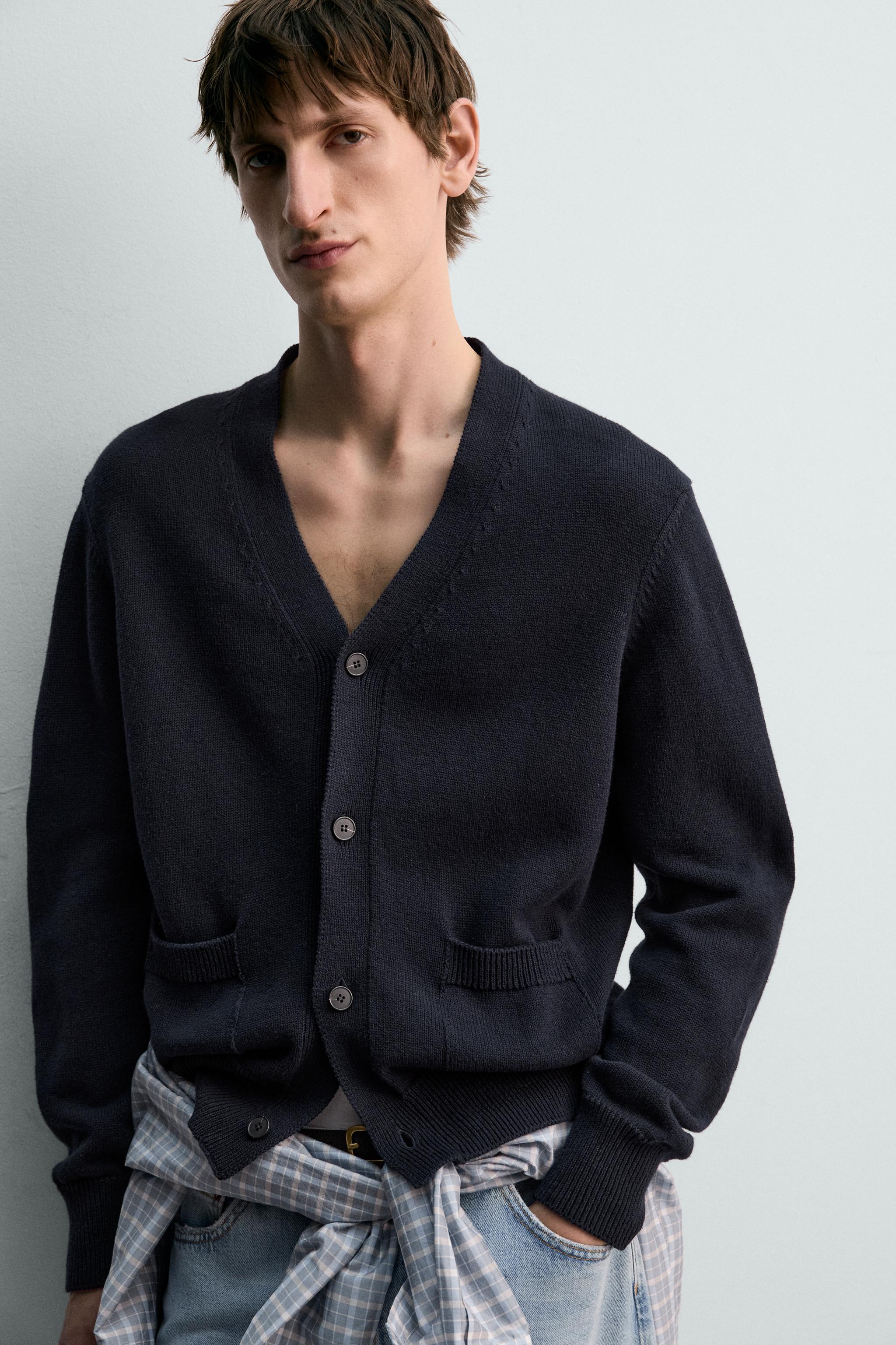 CARDIGAN COTON ET LIN