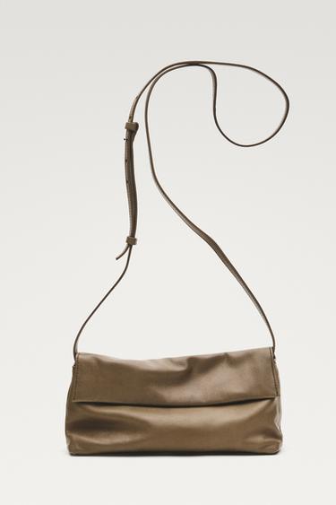 Nappa leather crossbody bag — Black gold 3