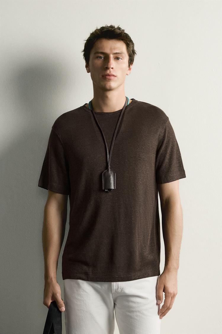 HEMP - VISCOSE REGULAR FIT T-SHIRT