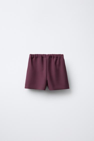 JUPE-SHORT AVEC NŒUD - Bordeaux de Zara - Image 1