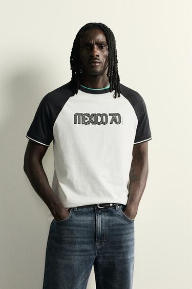MEXICO 70 FIFA WORLD CUP™ FIFA CLASSICS COLOUR BLOCK T-SHIRT - White by Zara