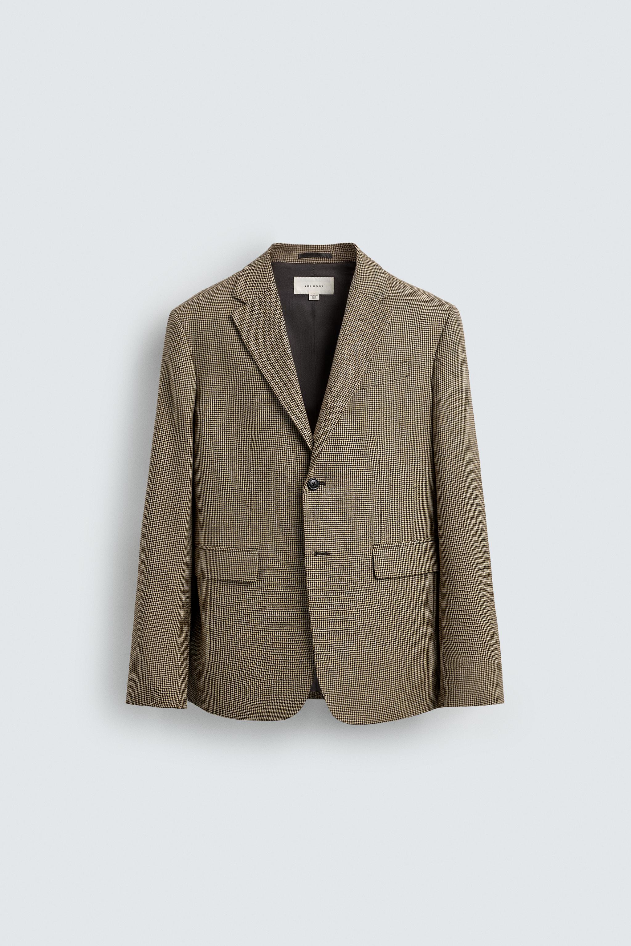 VESTE LIN - COTON PIED-DE-POULE