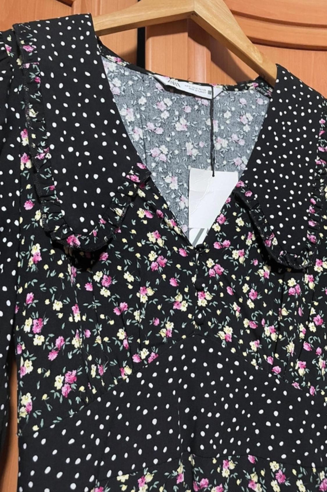 MINI DRESS WITH CONTRAST PRINT - Image 3