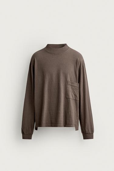 WASHED BOXY FIT T-SHIRT 2026 TANAKA NY TYO LTD.© - Brown by Zara