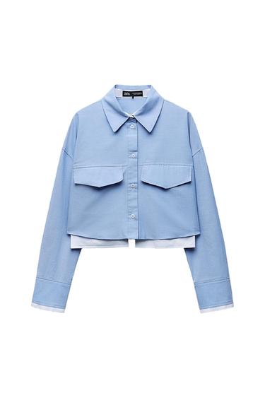 CROPPED OXFORD SHIRT