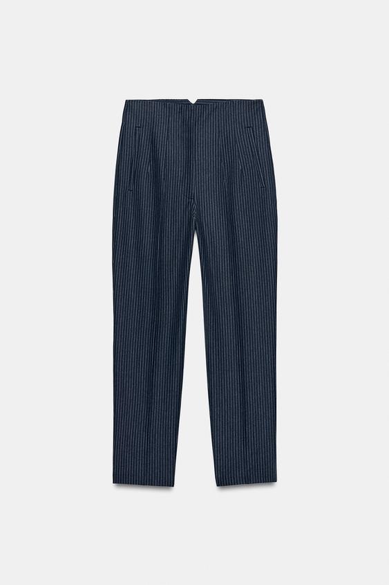 HIGH-WAIST TROUSERS - Bluish by Zara - Image 0