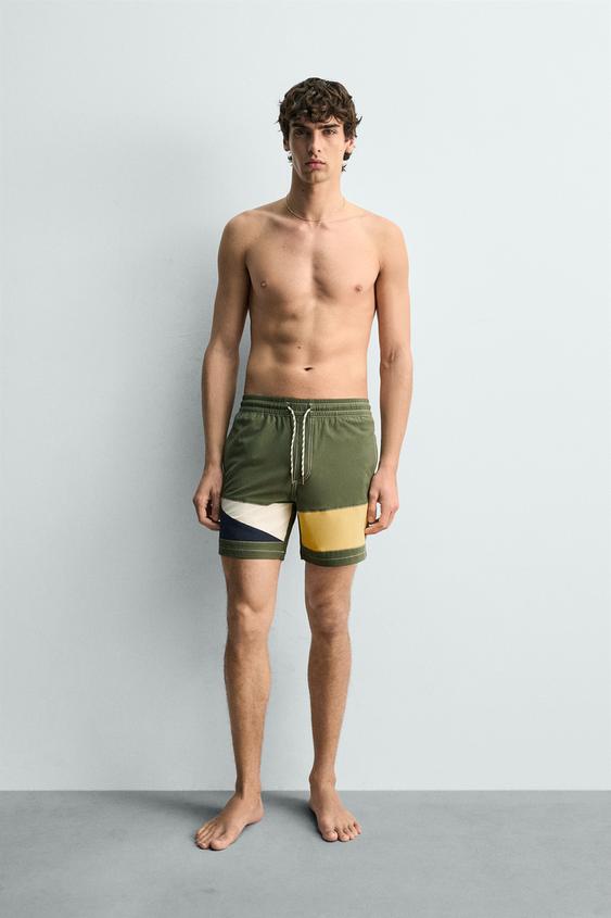 LONG COLORBLOCK SWIMSUIT