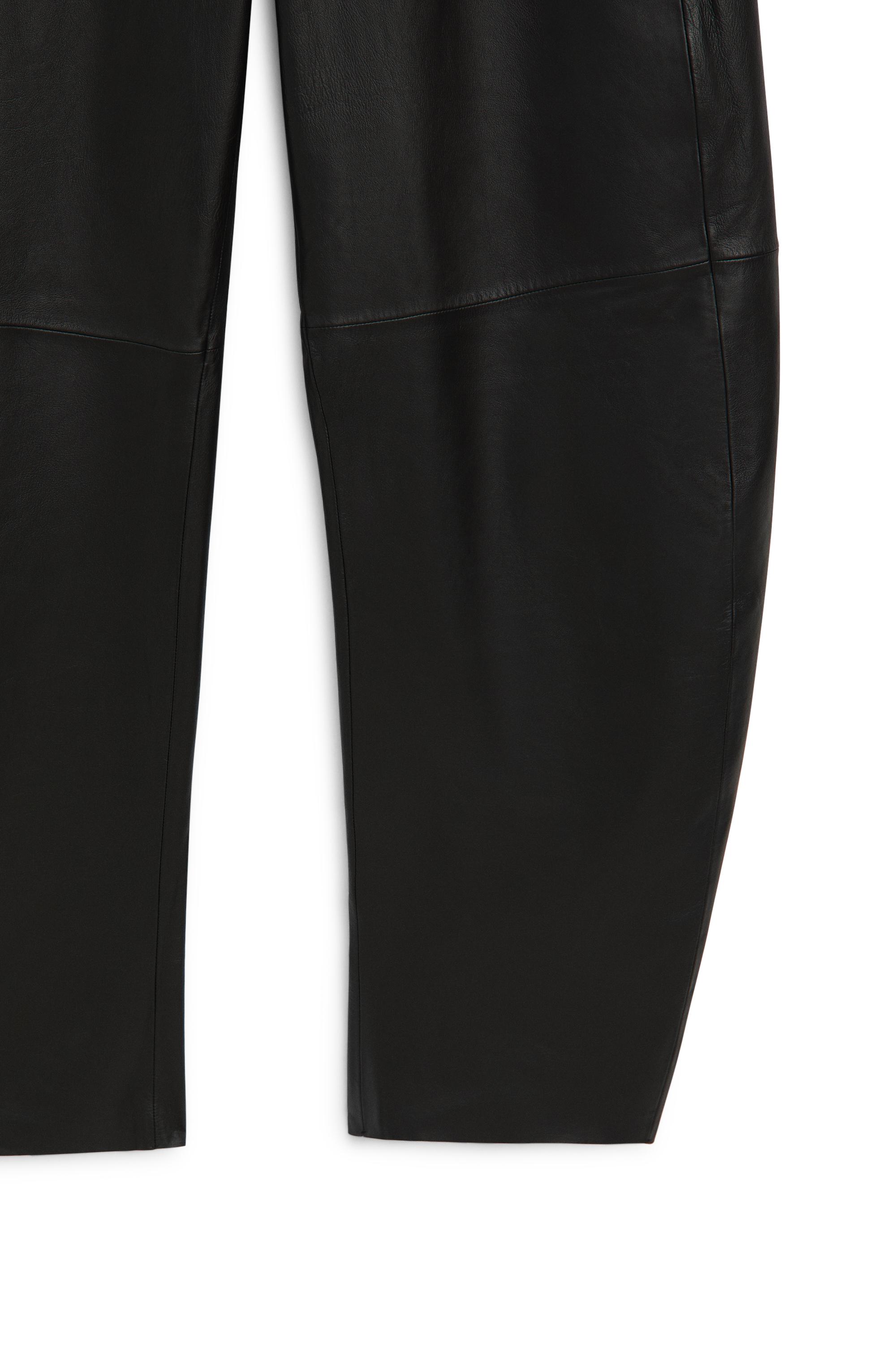 Nappa leather barrel fit pants - LIMITED EDITION
