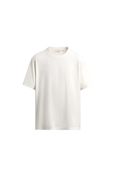 PLAYERA MEDIUM WEIGHT REGULAR FIT ORIGINS - Blanco de Zara