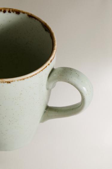 TASSE PORCELAINE BORD VIEILLI - Vert d'eau de Zara - Image 2