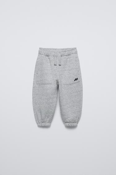 JOGGER TROUSERS - Grey marl by Zara - Image 0