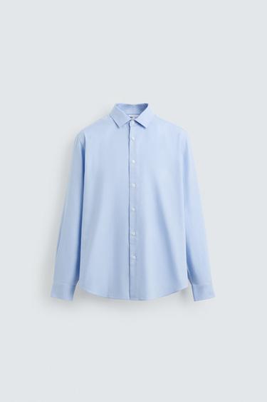 CAMISA SLIM FIT - Celeste de Zara