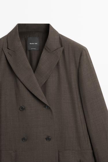 Double-breasted blazer with pocket detail — Cobalt 2