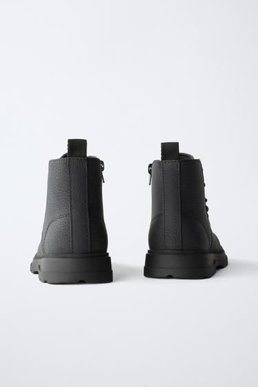 LACE-UP BOOTS - Black by Zara - Image 4