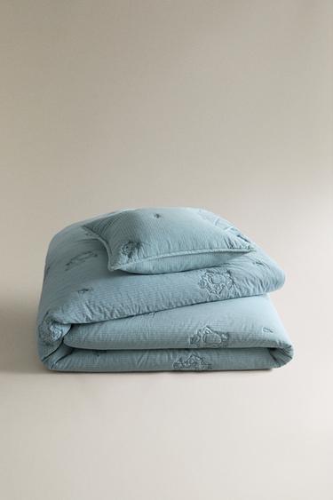 Zara KIDS' MONSTERS, INC. ©DISNEY/PIXAR QUILT - Blue - Image 0