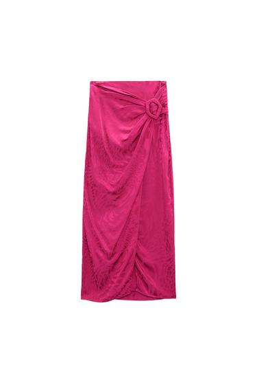 WRAP SKIRT WITH BUCKLE