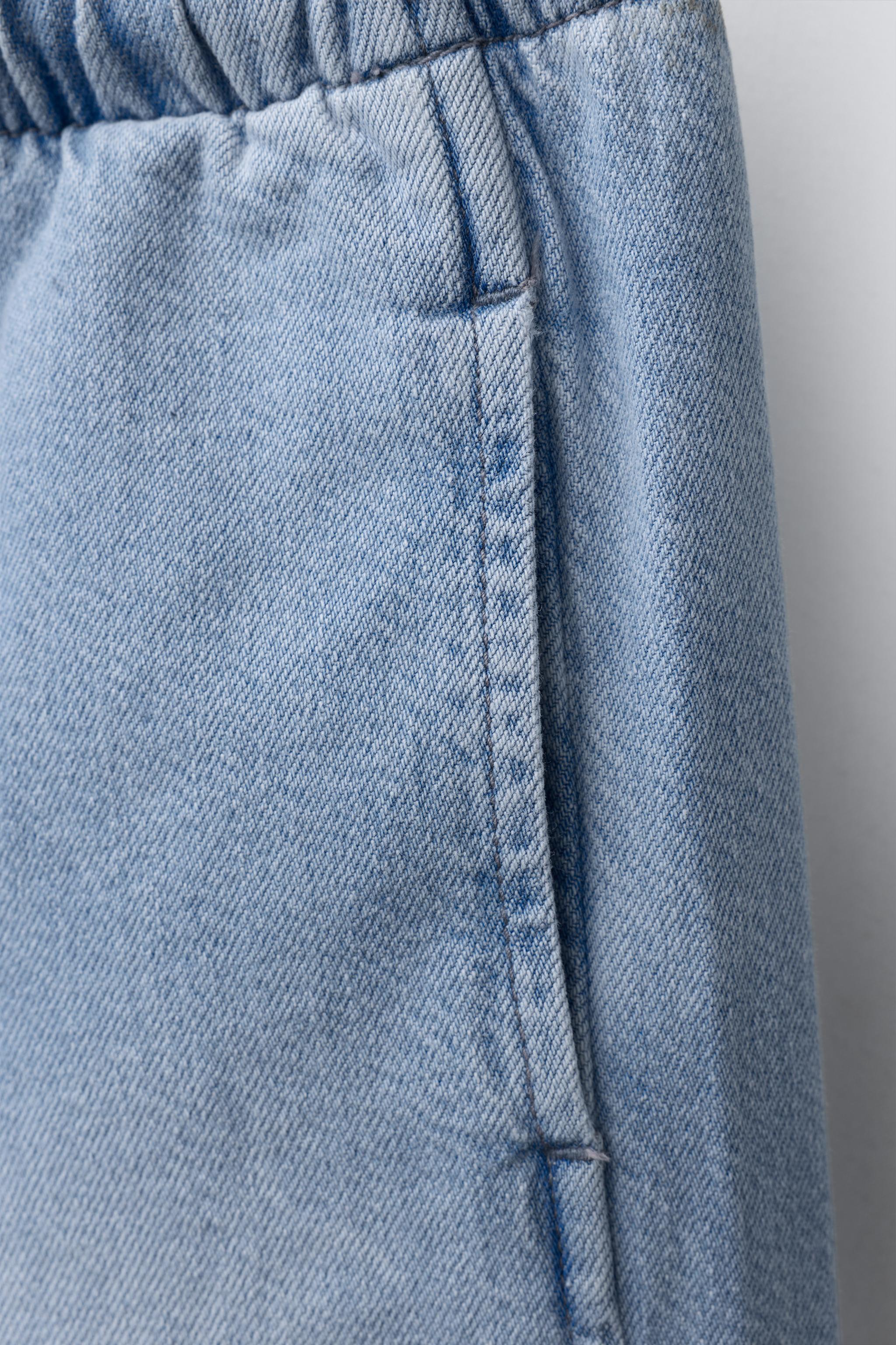 WIDE LEG JEANS WITH DRAWSTRINGS