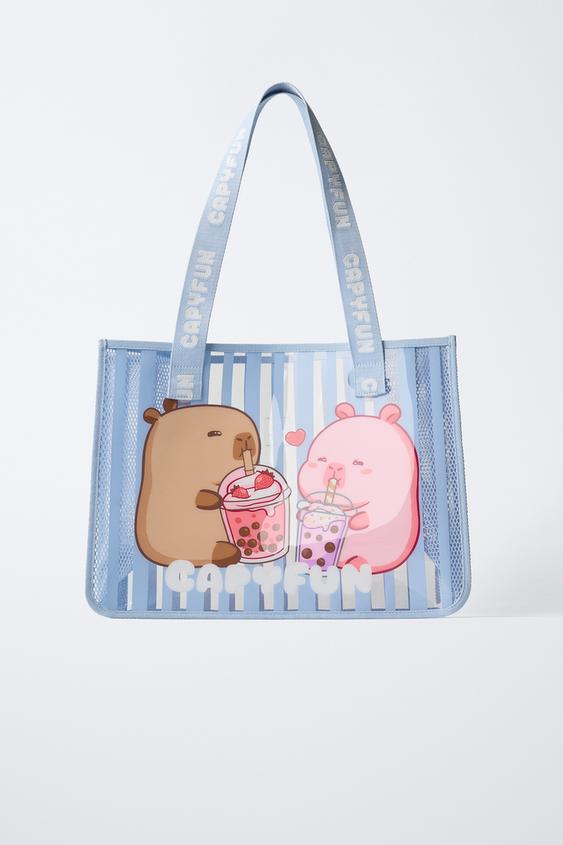 TOTE BAG CAPIBARA CAPYFUN © - Azul da Zara - Imagem 0
