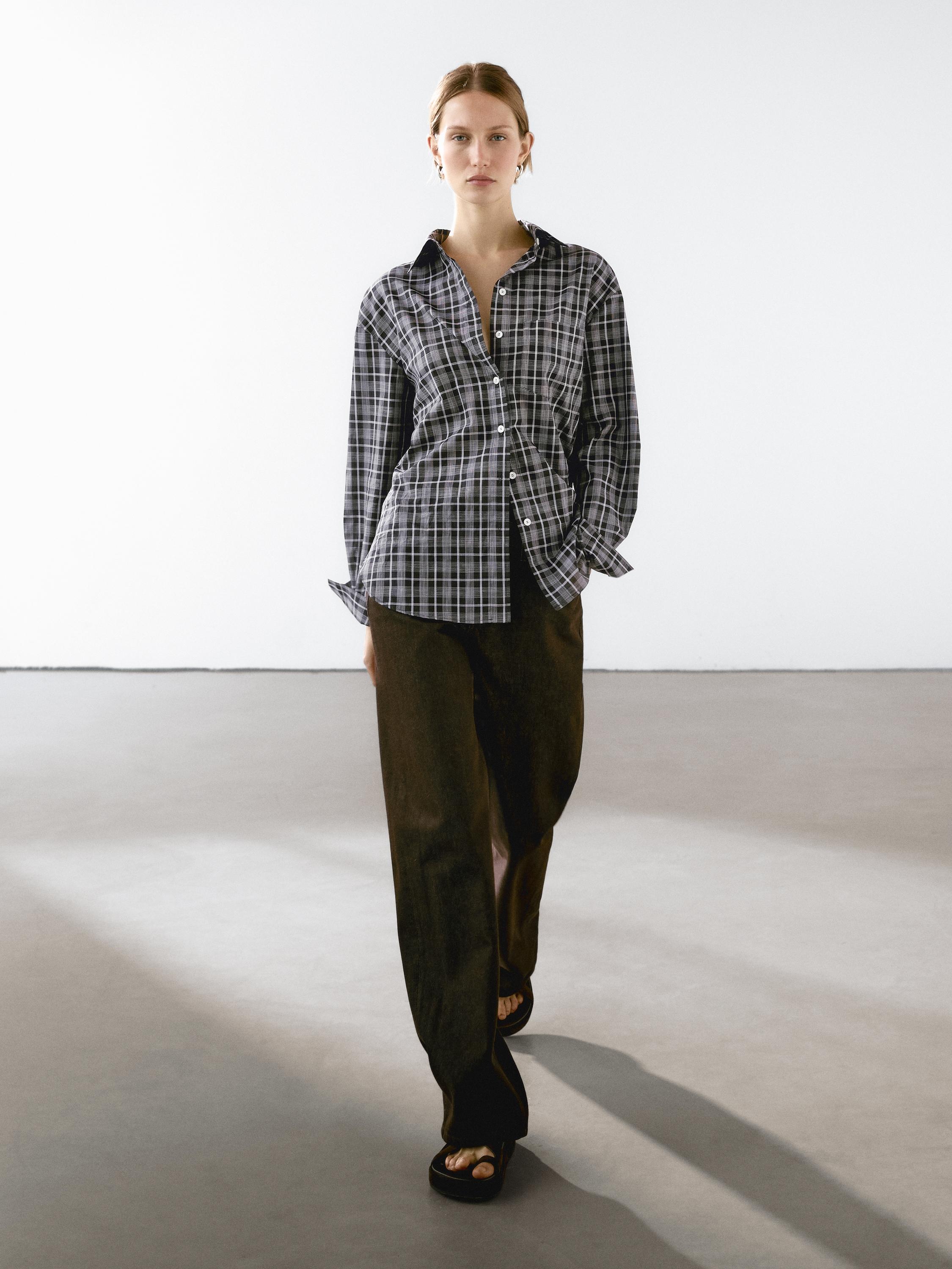 受注制【Chikashitsu +】shadow check shirt (2color) | OUR