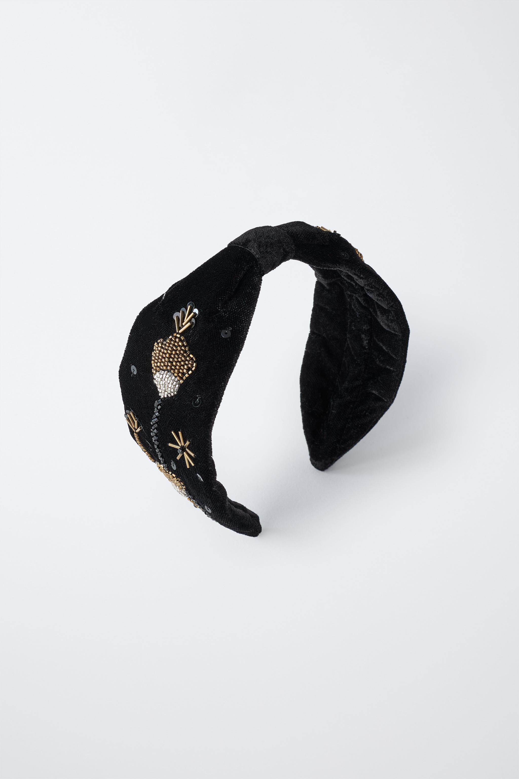 BEADED VELVET TURBAN