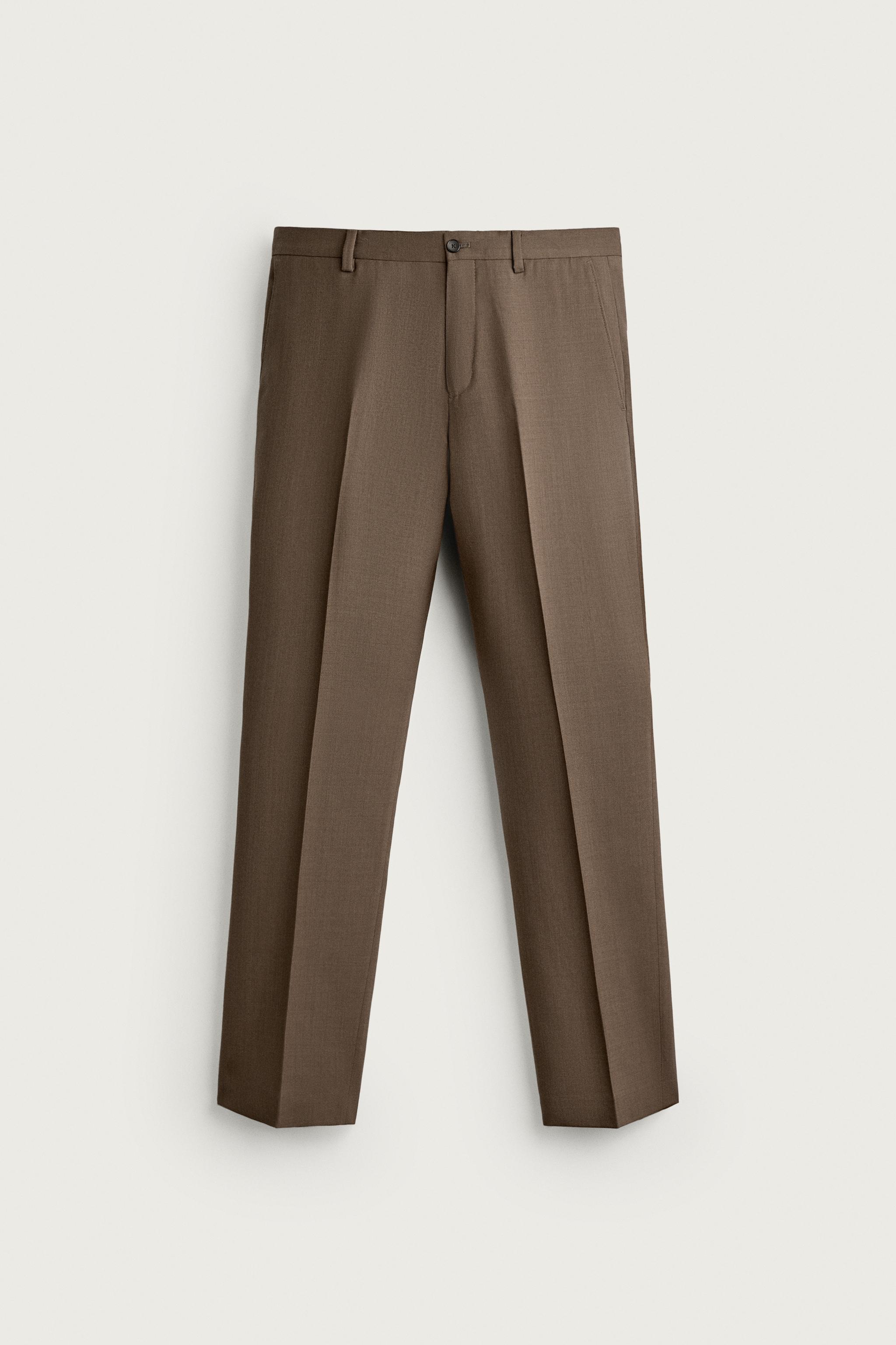 REGULAR FIT SUIT PANTS