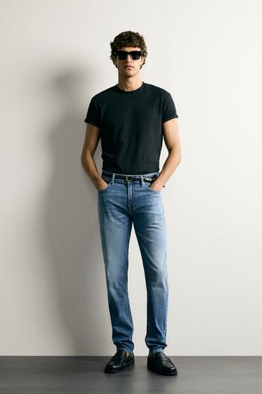 BASIC SLIM FIT JEANS - Blue by Zara - Image 0