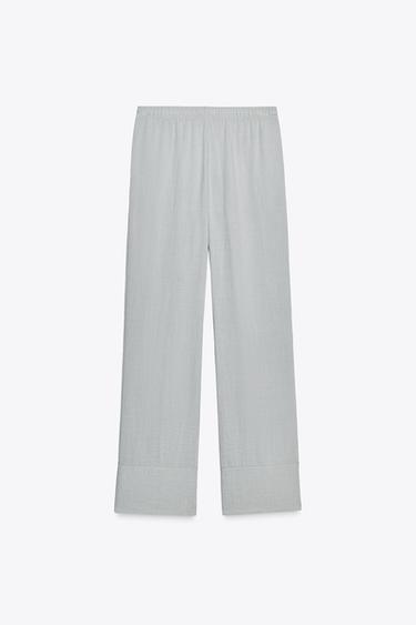 PYJAMA TROUSERS - Pearl marl by Zara - Image 7