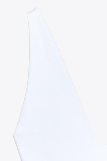 V-NECK BODYSUIT - White by Zara - Image 5