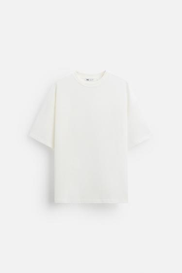 CAMISETA RELAXED FIT - Celeste de Zara