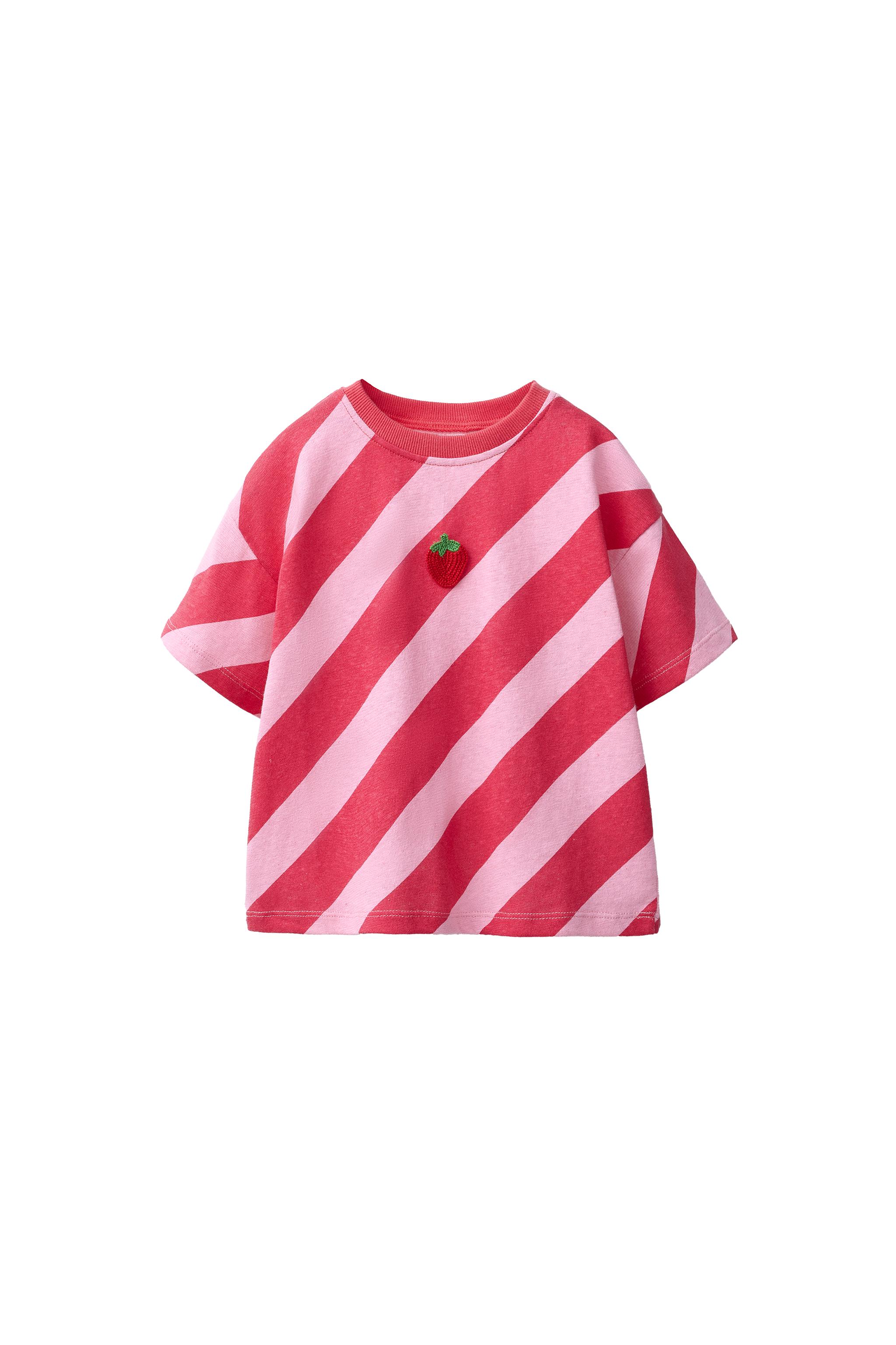 ストライプTシャツ - レッド | ZARA Japan / 日本